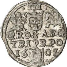 Trojak (3 groszy) 1602    "Casa de moneda de Cracovia"