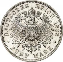 5 marcos 1898 E   "Sajonia"