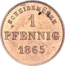 1 пфенниг 1865   