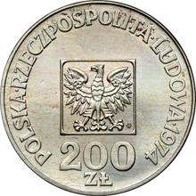 200 Zlotych 1974 MW  JMN "30 years of Polish People's Republic" (Pattern)
