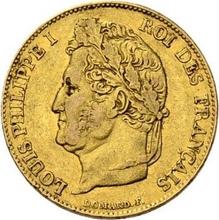 20 francos 1835 B  