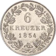 6 Kreuzer 1854   
