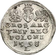 Трояк (3 гроша) 1598  L  "Люблинский монетный двор"