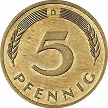 5 fenigów 1996 D  