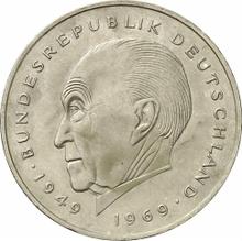 2 marcos 1980 J   "Konrad Adenauer"