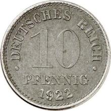 10 пфеннигов 1922 J  
