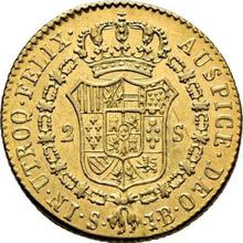 2 escudos 1829 S JB 