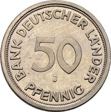 50 пфеннигов 1949 J   "Bank deutscher Länder"