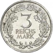 3 Reichsmarks 1925 E   "Renania"
