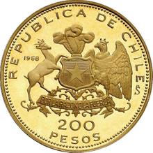 200 Pesos 1968 So   "Crossing of the Andes"