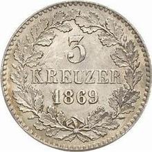 3 kreuzers 1869   