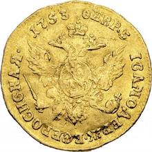 1 chervonetz (10 rublos) 1753    "Águila en el reverso"