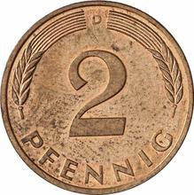2 Pfennig 1990 D  