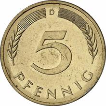 5 Pfennige 1982 D  