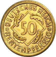 50 Rentenpfennigs 1923 A  