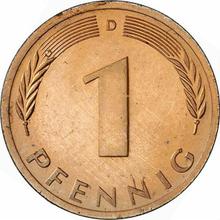 1 Pfennig 1972 D  