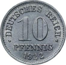 10 fenigów 1922   