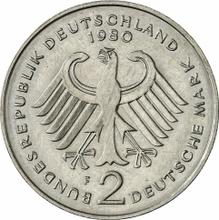 2 марки 1980 F   "Курт Шумахер"