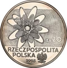 20 złotych 1998 MW  RK "100-lecie odkrycia radu i polonu"