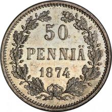 50 Penniä 1874  S 