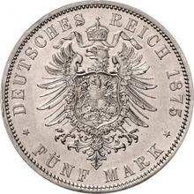 5 marcos 1875 A   "Prusia"