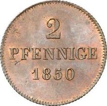 2 пфеннига 1850   