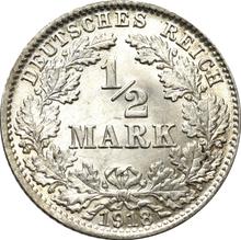 1/2 марки 1918 D  