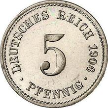 5 fenigów 1906 A  