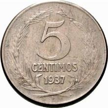 5 centimos 1937   