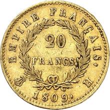 20 francos 1809 H  