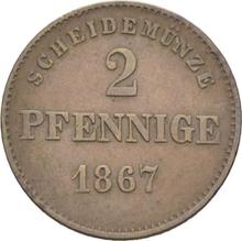 2 Pfennige 1867   