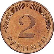 2 Pfennig 1967 D  