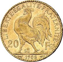 20 francos 1908   