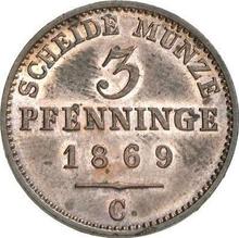 3 Pfennige 1869 C  