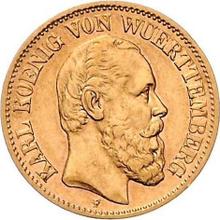 10 марок 1888 F   "Вюртемберг"