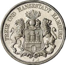 5 марок 1893 J   "Гамбург"