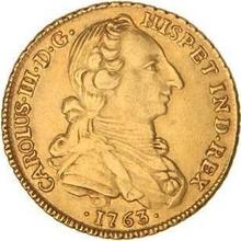 4 escudos 1763 LM JM 