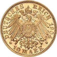 10 marcos 1904 D   "Bavaria"