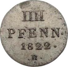 4 Pfennige 1822  B 