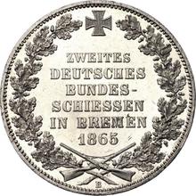 Талер 1865 B   "Второй немецкий стрелковый фестиваль"