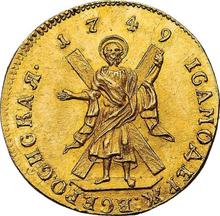 Chervonetz (Ducat) 1749    "St Andrew the First-Called on the reverse"