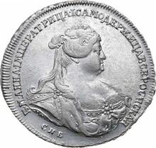 1 rublo 1739 СПБ   "Tipo San Petersburgo"