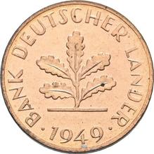 1 пфенниг 1949 D   "Bank deutscher Länder"