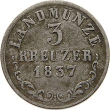 3 Kreuzer 1837  K 