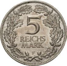5 Reichsmarks 1925 F   "Renania"