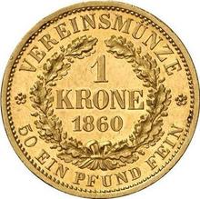 1 krone 1860  B 