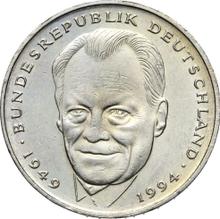 2 marcos 1994 D   "Willy Brandt"