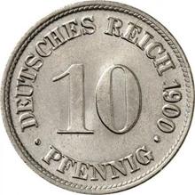 10 fenigów 1900 D  