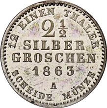 2-1/2 silbergroschen 1863 A  