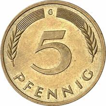 5 Pfennig 1982 G  